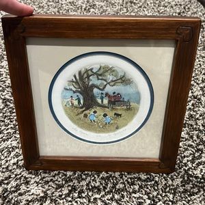 Original Hand Pulled Etching by Ed Gifford of Bath, OH. “The Picnic” ‘88